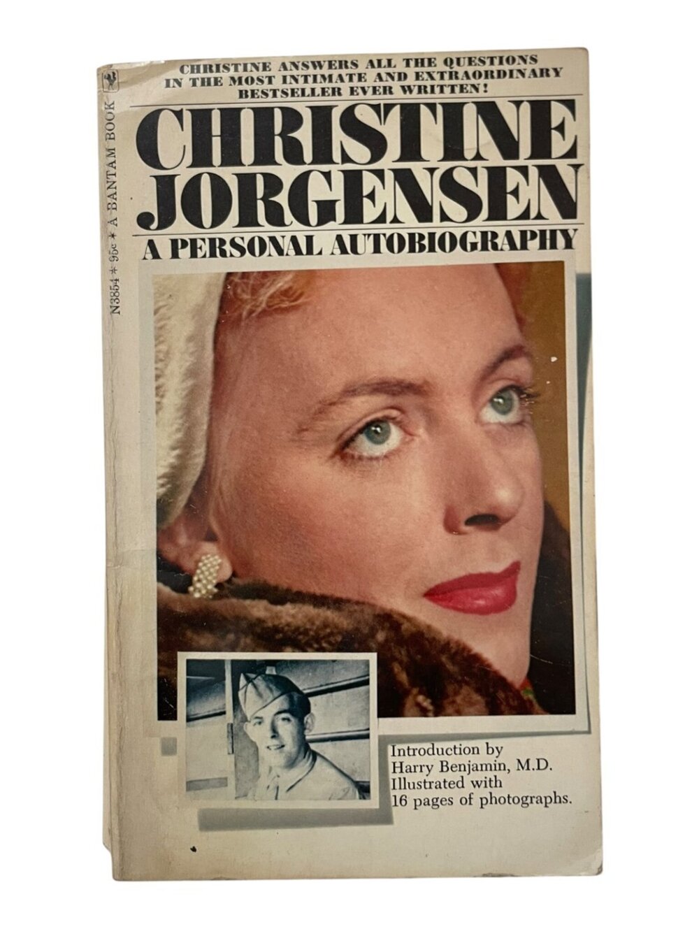 Christine Jorgensen A Personal Autobiography 1968 Bantam Edition LGBTQ+ Vintage